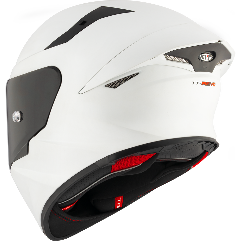 KYT TT-REVO PLAIN HELMET (Matt Crystal White)