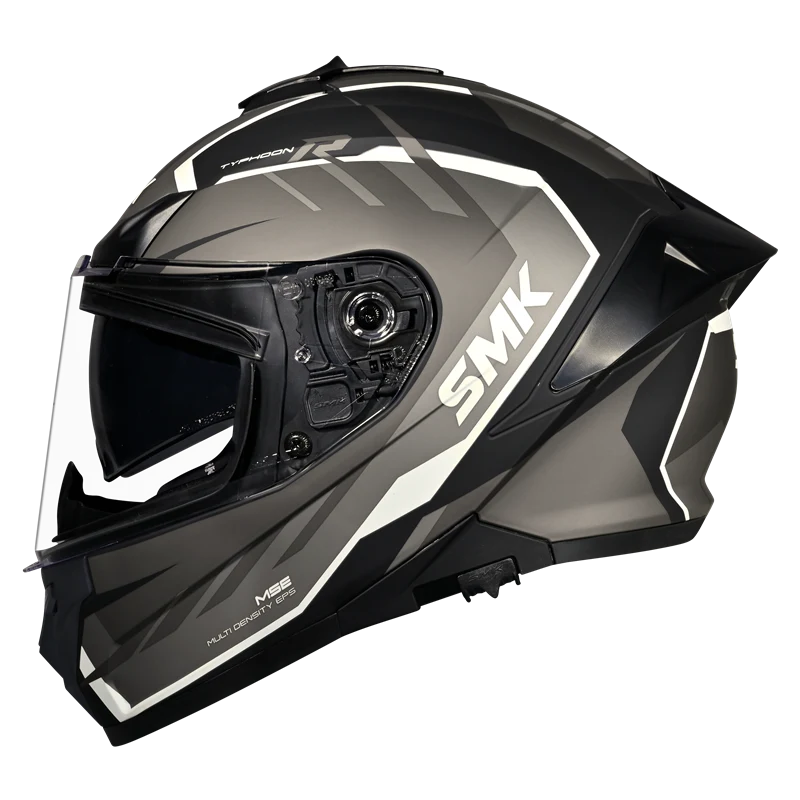 SMK TYPHOON AEROT HELMET MA266 (Matt Black Grey)