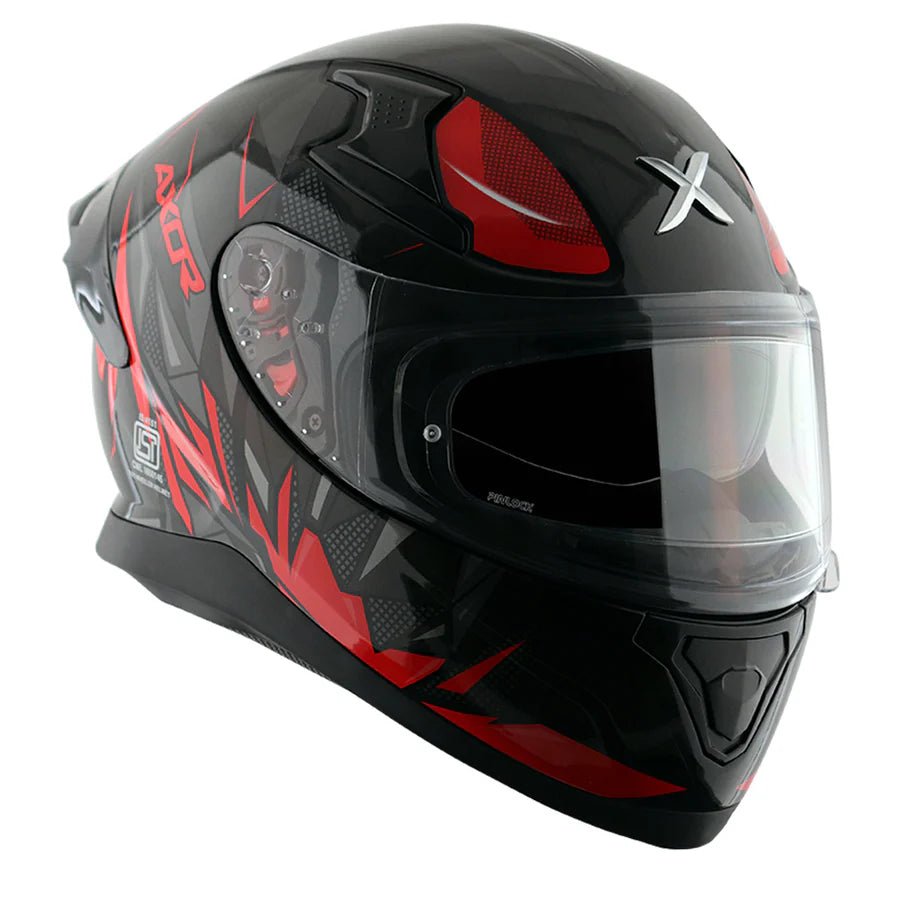 AXOR APEX HUNTER HELMET (Gloss Black Red) - AlwaysRiding
