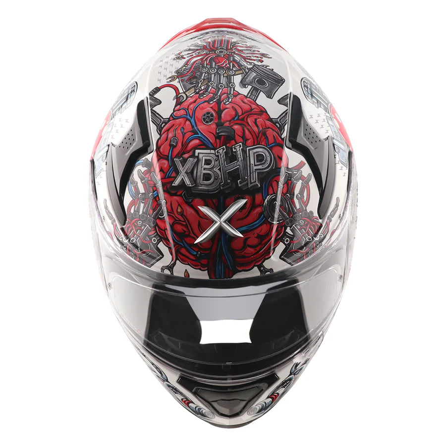 AXOR APEX XBHP BIONIC HELMET (Gloss White Red)