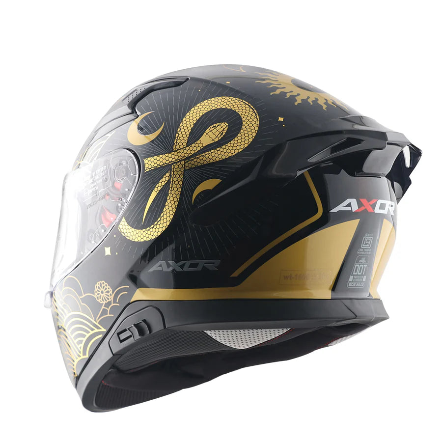 AXOR APEX INFINITY HELMET (Gloss Black Gold) - Always Riding