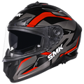 SMK TYPHOON AZONIX HELMET MA263 (Matt Grey Red) - Always Riding