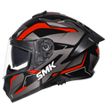 SMK TYPHOON AZONIX HELMET MA263 (Matt Grey Red) - Always Riding
