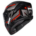 SMK TYPHOON AZONIX HELMET MA263 (Matt Grey Red) - Always Riding