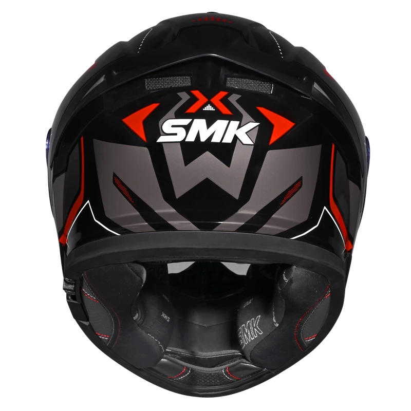 SMK TYPHOON AZONIX HELMET MA263 (Matt Grey Red) - Always Riding