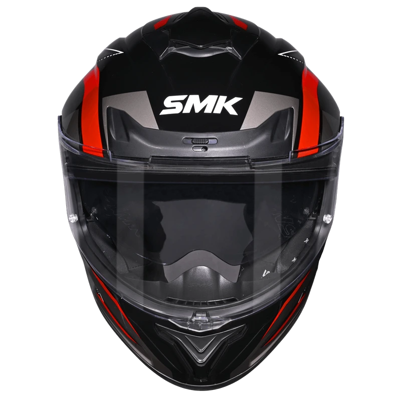 SMK TYPHOON AZONIX HELMET MA263 (Matt Grey Red) - Always Riding