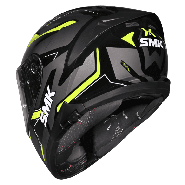 SMK TYPHOON AZONIX HELMET MA264 (Matt Black Neon)