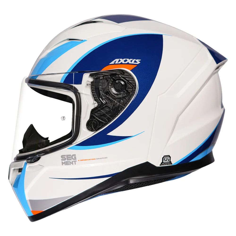 AXXIS SEGMENT GENERATION HELMET (Gloss White Blue)