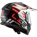 LS2 MX436 PIONEER EVO ADVENTURER HELMET (Gloss Black White) - AlwaysRiding