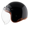 AXOR RETRO JET HELMET (Gloss Black) - AlwaysRiding