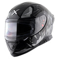 AXOR APEX HUNTER HELMET (Gloss Black Grey) - AlwaysRiding