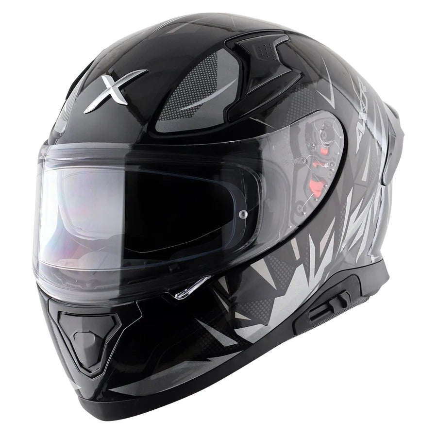 AXOR APEX HUNTER HELMET (Gloss Black Grey) - AlwaysRiding