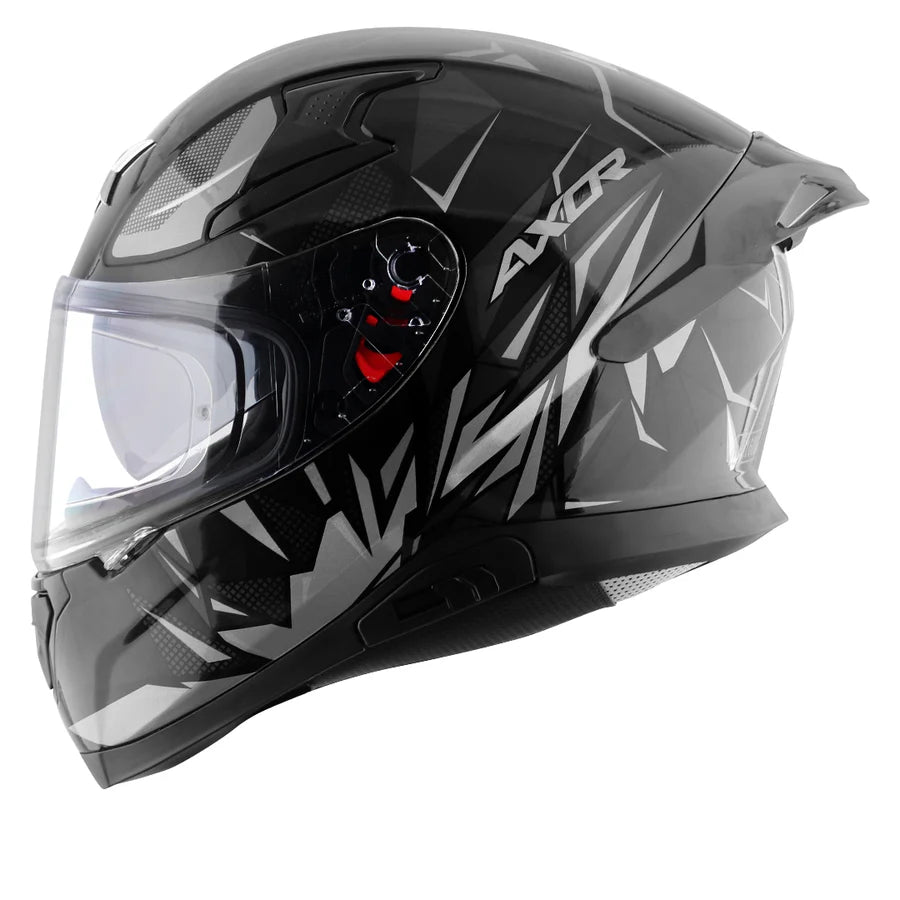 AXOR APEX HUNTER HELMET (Gloss Black Grey) - AlwaysRiding
