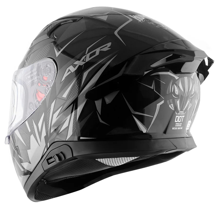 AXOR APEX HUNTER HELMET (Gloss Black Grey) - AlwaysRiding