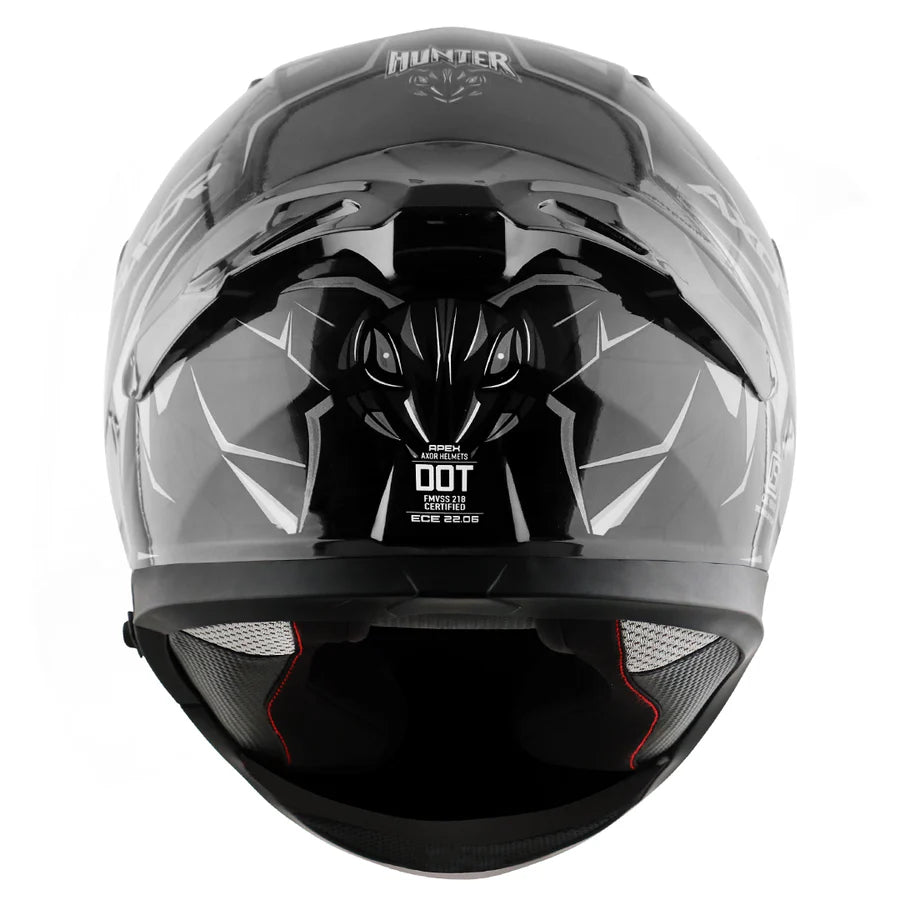 AXOR APEX HUNTER HELMET (Gloss Black Grey) - AlwaysRiding