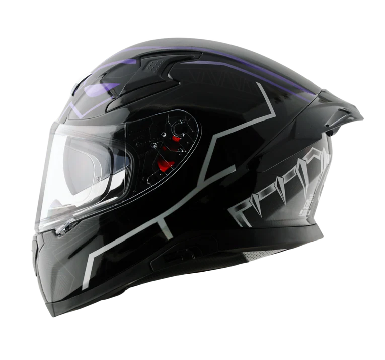AXOR APEX MARVEL BLACK PANTHER HELMET (Gloss Black Purple)