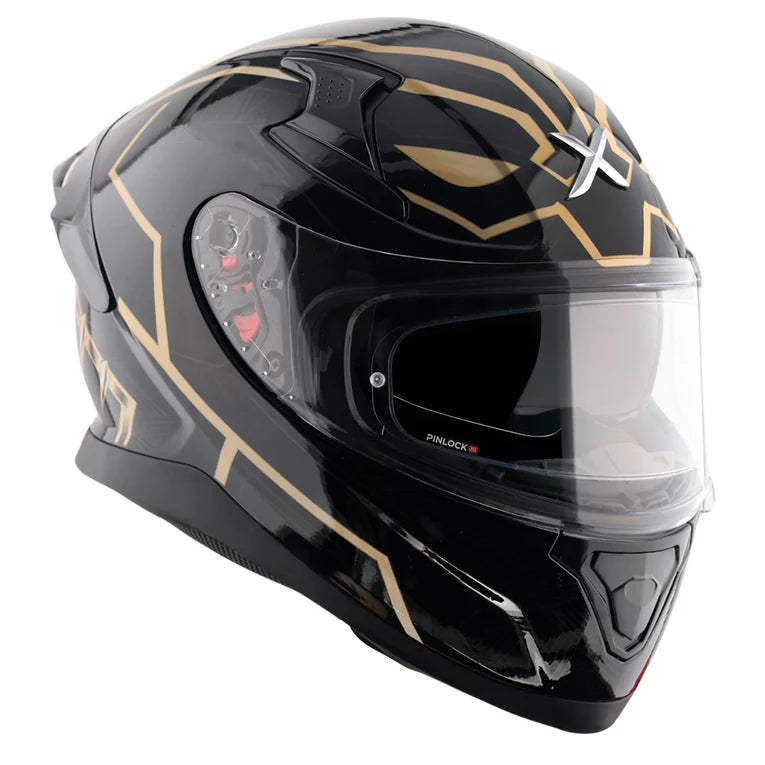AXOR APEX MARVEL BLACK PANTHER HELMET (Gloss Black Gold)