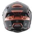AXOR BRUTALE CORSA DUAL SPOILER HELMET (Gloss Black Orange) - Always Riding