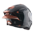 AXOR BRUTALE CORSA DUAL SPOILER HELMET (Gloss Black Orange) - Always Riding