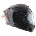 AXOR BRUTALE CORSA DUAL SPOILER HELMET (Gloss Black Orange) - Always Riding