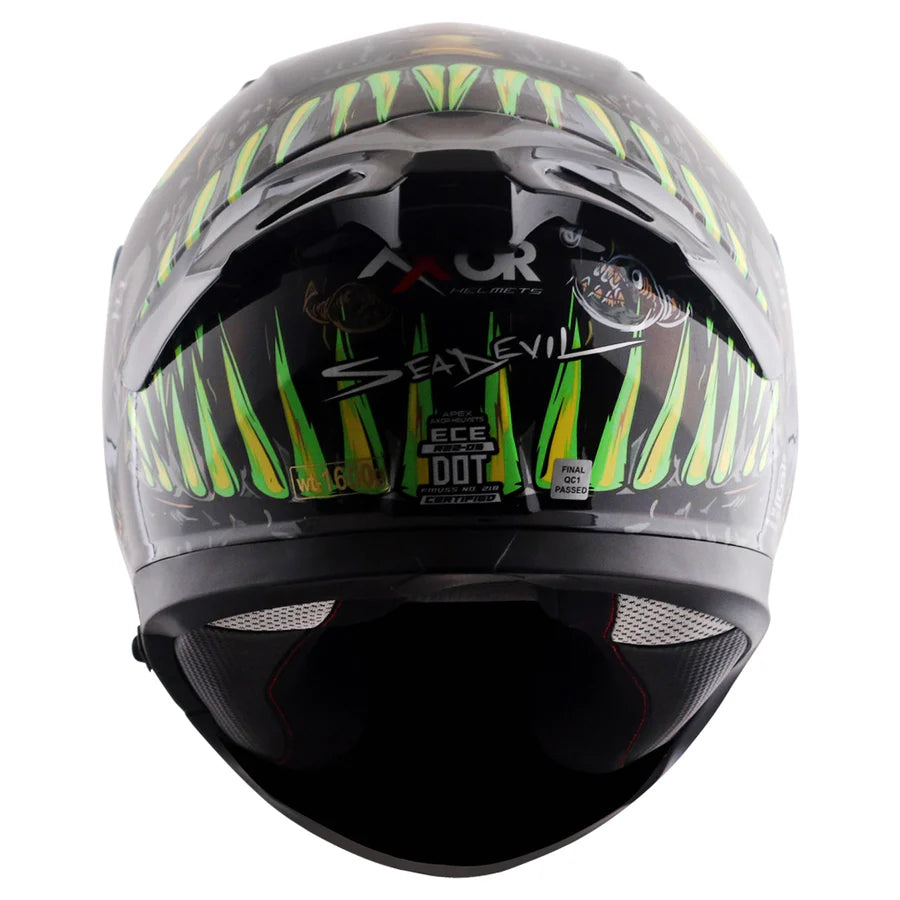 AXOR APEX SEADEVIL HELMET (Gloss Black Gold) - AlwaysRiding