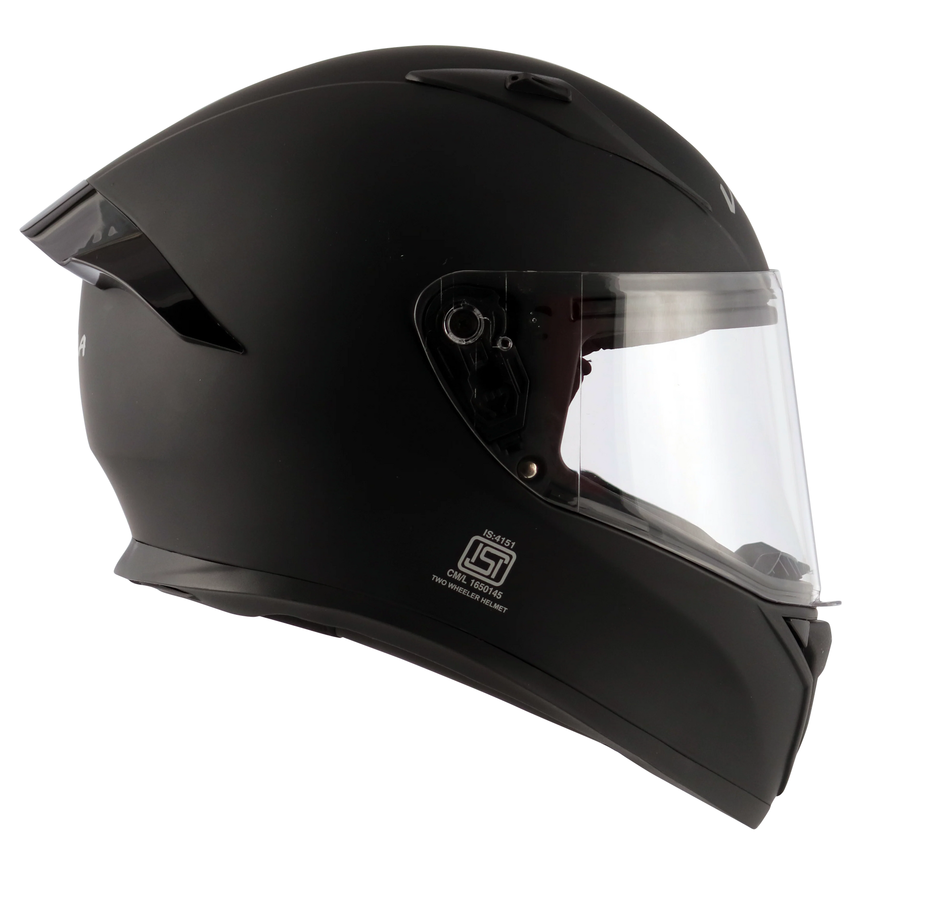 VEGA BOLT SOLID HELMET (Dull Black) - Always Riding