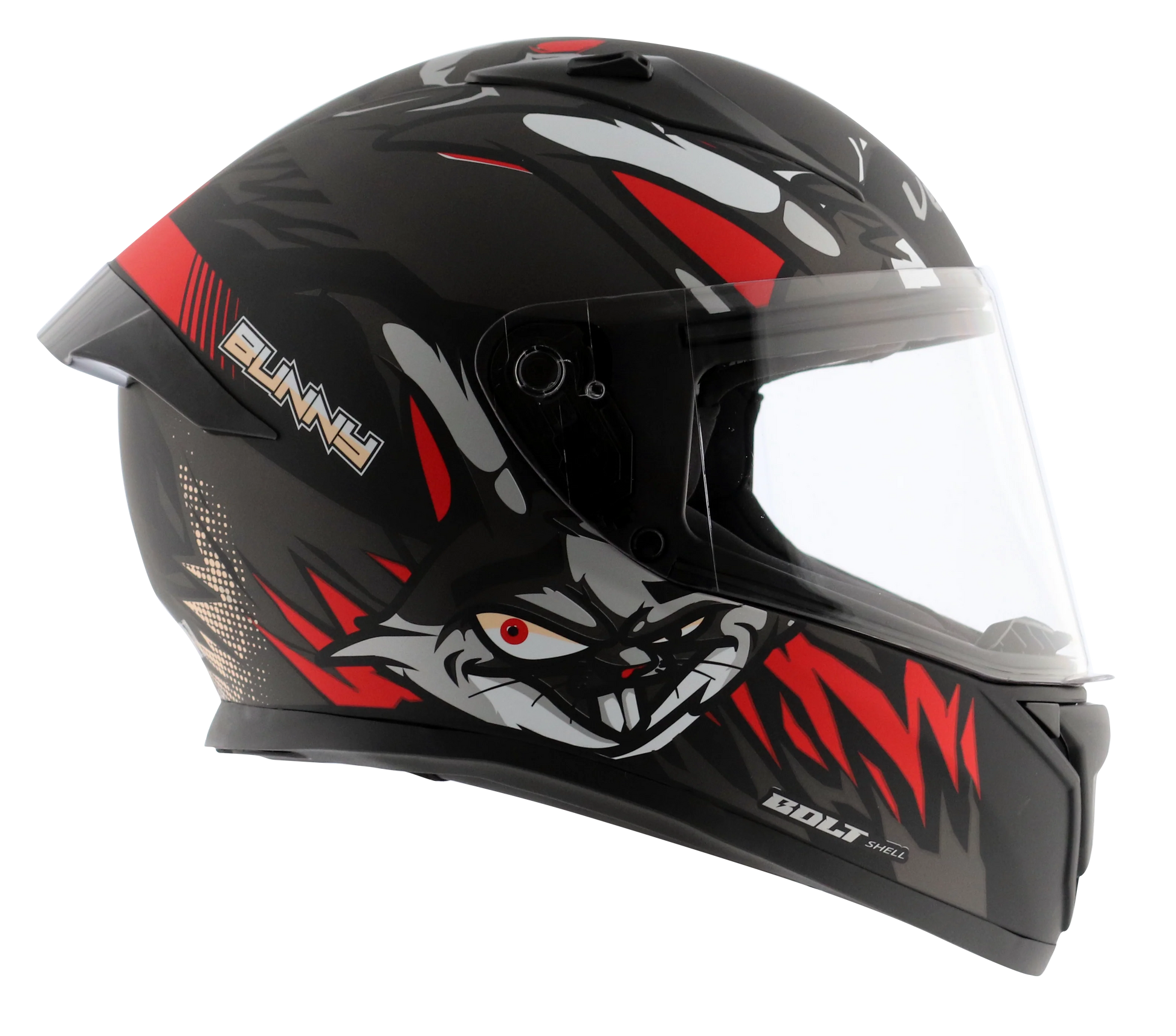 VEGA BOLT BUNNY HELMET (Dull Black Red) - Always Riding