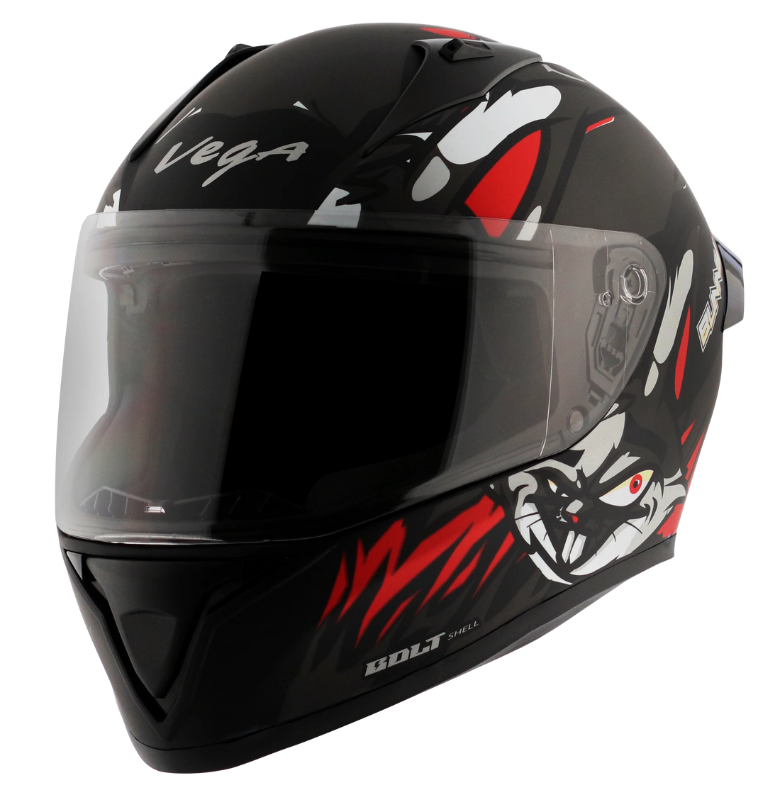 VEGA BOLT BUNNY HELMET (Dull Black Red) - Always Riding
