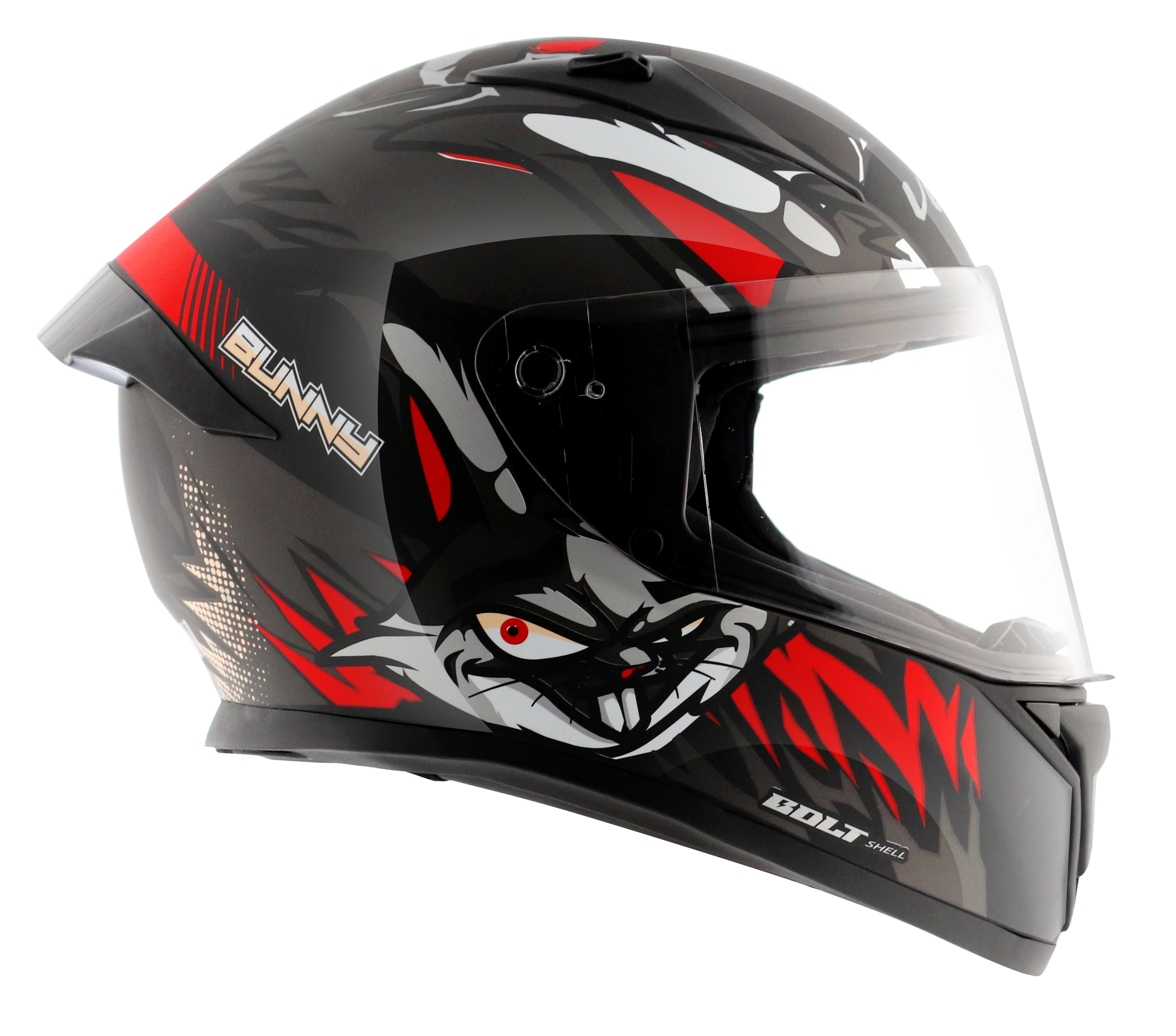VEGA BOLT BUNNY HELMET (Gloss Black Red) - Always Riding