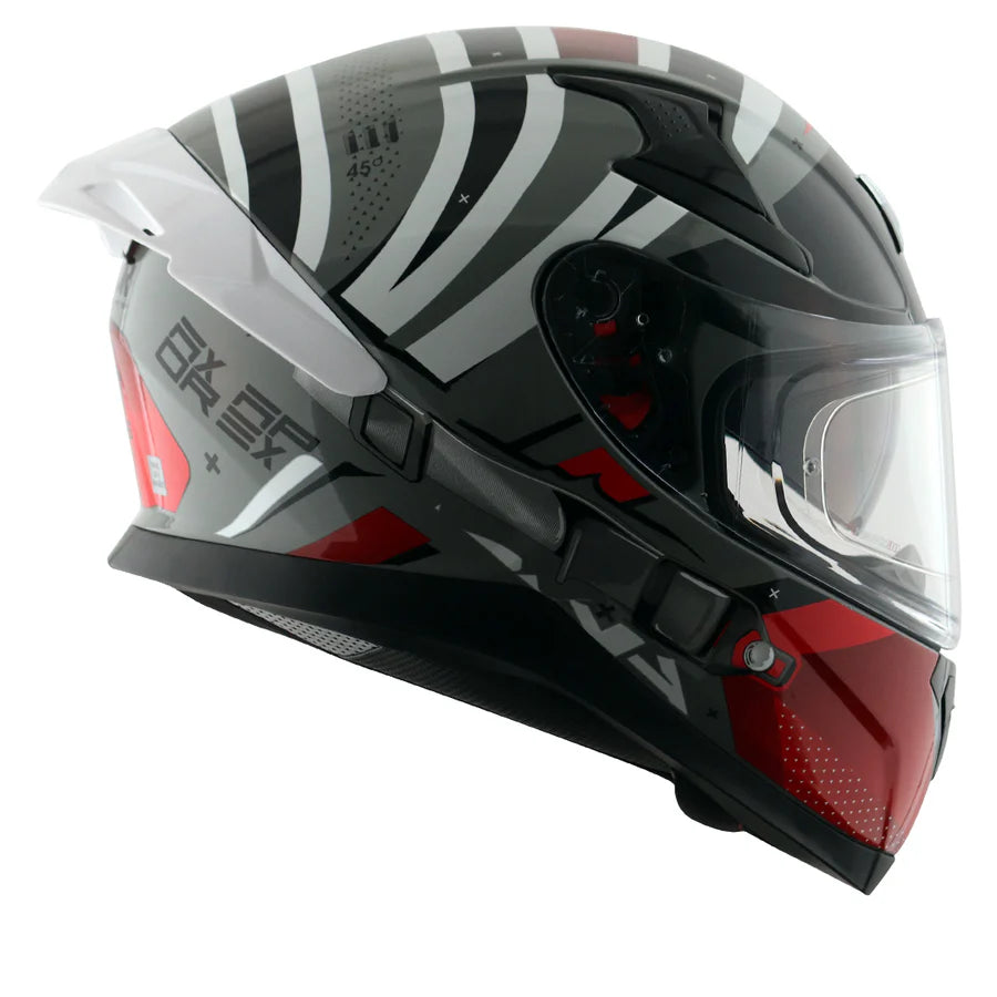 AXOR APEX HEX-2 HELMET (Gloss Cool Grey Red)