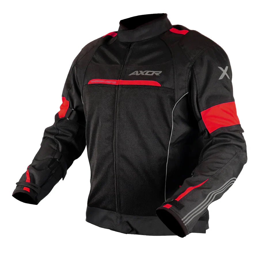 AXOR CRUISE 2 JACKET (Black Red) - AlwaysRiding