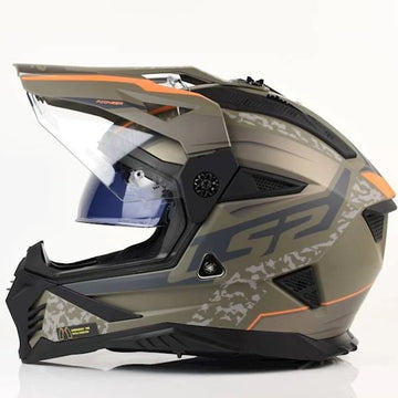 LS2 MX436 PIONEER II DEVOR HELMET (Gloss Sand) - Always Riding