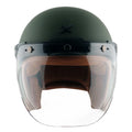 AXOR RETRO JET HELMET (Dull Battle Green) - AlwaysRiding