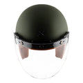 AXOR RETRO JET HELMET (Dull Battle Green) - AlwaysRiding
