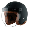 AXOR RETRO JET HELMET (Dull Black) - AlwaysRiding