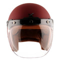 AXOR RETRO JET HELMET (Dull Chestnut Red) - AlwaysRiding