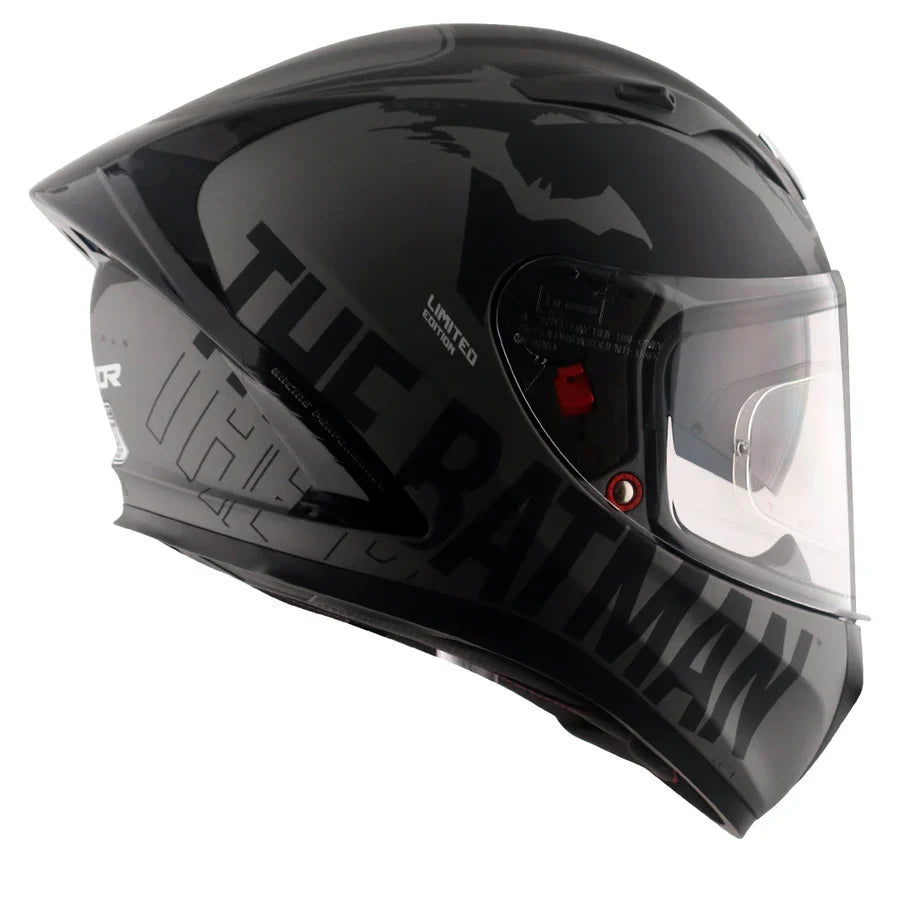 batman motorcycle helmet AXOR STREET DC BATMAN HELMET (Dull Anthracite)