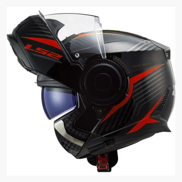LS2 FF902 SCOPE SKID HELMET (Gloss Black Red) - AlwaysRiding