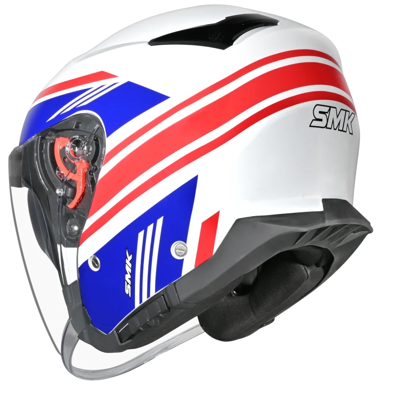 SMK GTJ RAMBLER HELMET GL153 (Gloss White Blue)