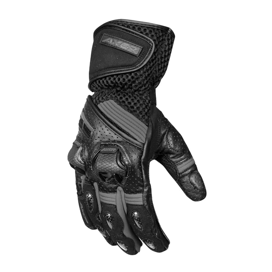 AXOR GATOR RIDING GLOVES (Black Grey)