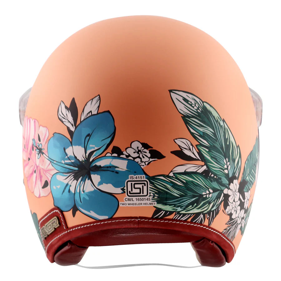 AXOR RETRO JET HAWAII WOMEN'S HELMET (Peach) - Always Riding