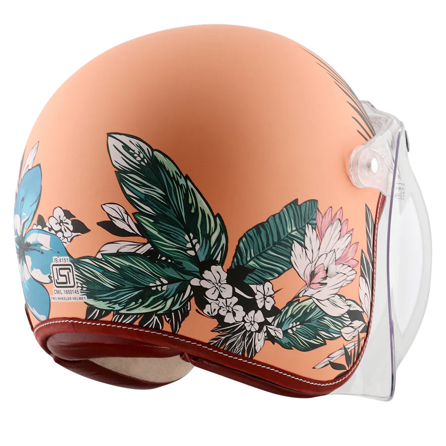 AXOR RETRO JET HAWAII WOMEN'S HELMET (Peach) - Always Riding