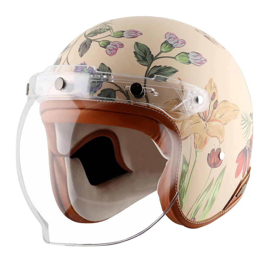 AXOR RETRO JET IBIZA WOMEN'S HELMET (Peach) - Always Riding