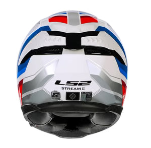 LS2 FF320 STREAM II VINTAGE HELMET (Gloss White Blue)