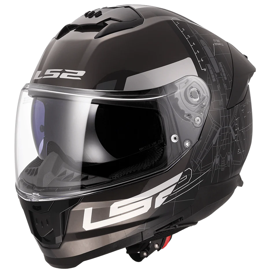 LS2 FF320 STREAM II AIR FORCE HELMET (Matt Black) - Always Riding