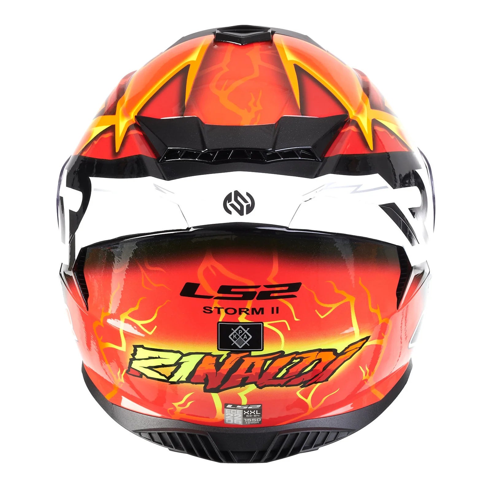 LS2 FF800 STORM II REPLICA RINALDI HELMET (Gloss Orange) - Always Riding