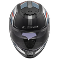 LS2 FF320 STREAM II VINTAGE HELMET (Matt Black Grey Red) - Always Riding