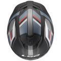 LS2 FF320 STREAM II VINTAGE HELMET (Matt Black Grey Red) - Always Riding