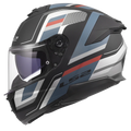 LS2 FF320 STREAM II VINTAGE HELMET (Matt Black Grey Red) - Always Riding