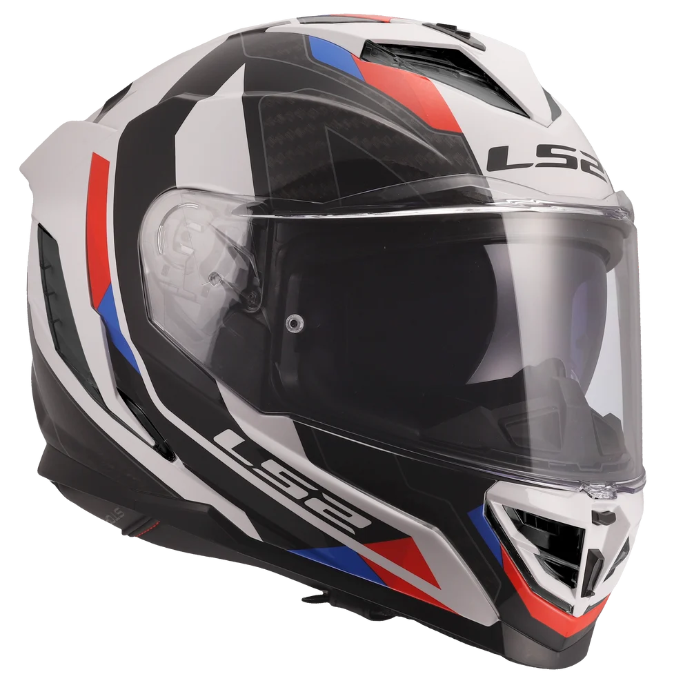LS2 FF818 STORM III SPORTY HELMET (Gloss White Blue)